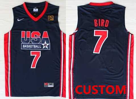 Men & Youth Customized 1992 Olympics Team USA Navy Blue Swingman Jersey